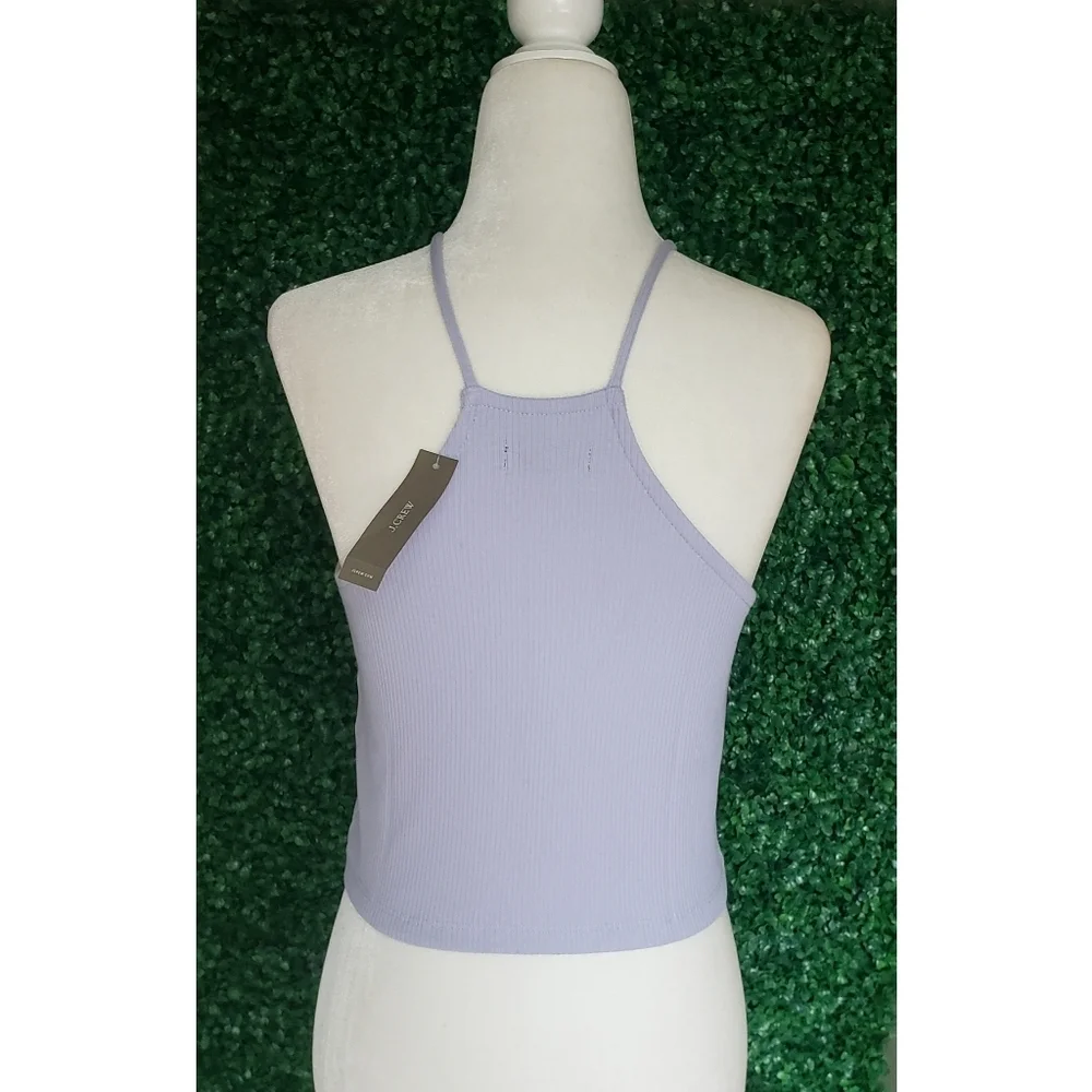 39 J.Crew Vintage rib cropped halter tank